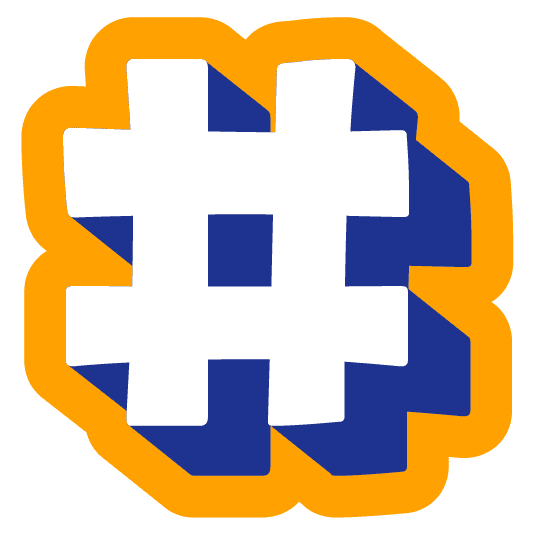 alphabet-white-hash emoji